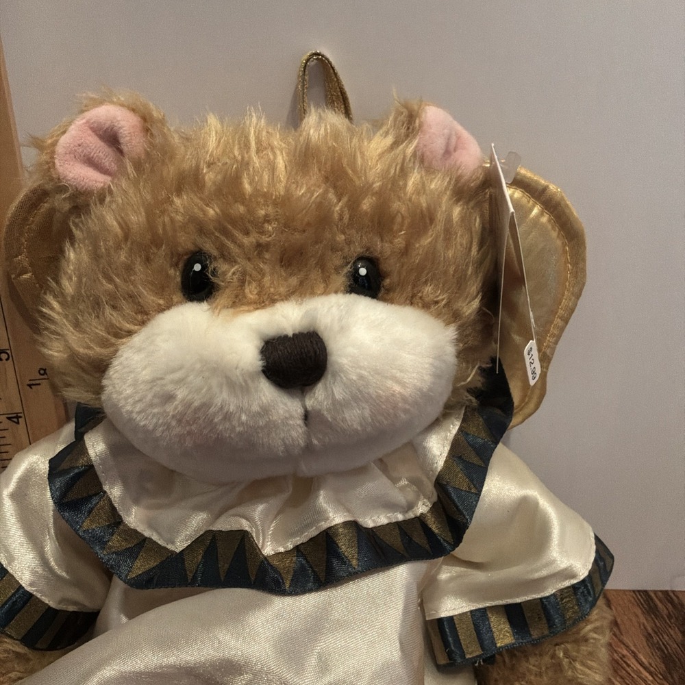 Vintage 1997‎ Gibson Greeting Card Angel Bear  Christmas Christian Memorial Bear